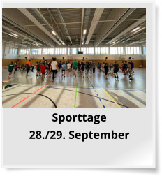 Sporttage  28./29. September